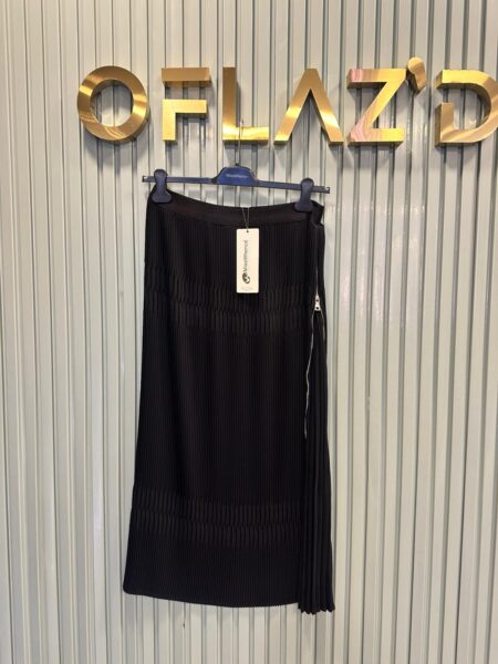Misswhence Fermuarlı Pliseli Etek Siyah 38921