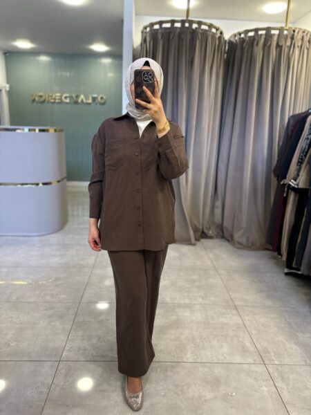 Nuss Fitilli Tensel Takım Kahverengi 26K 1021